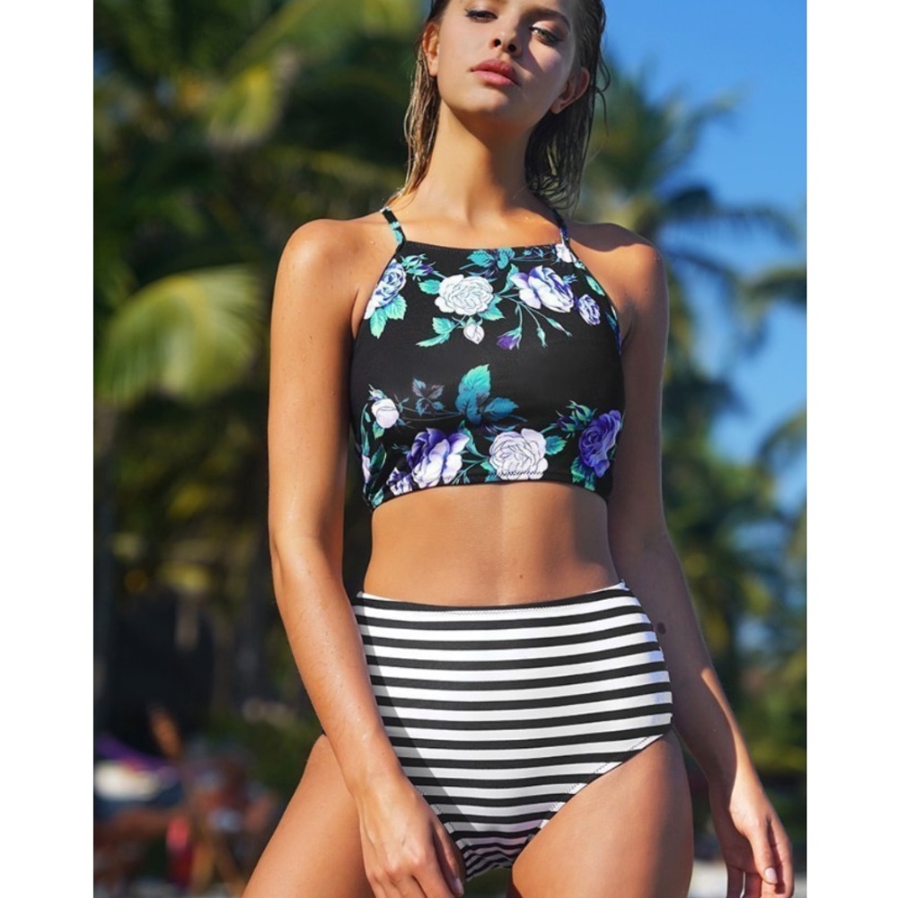 Bloom in the Dream High-Waisted Bikini